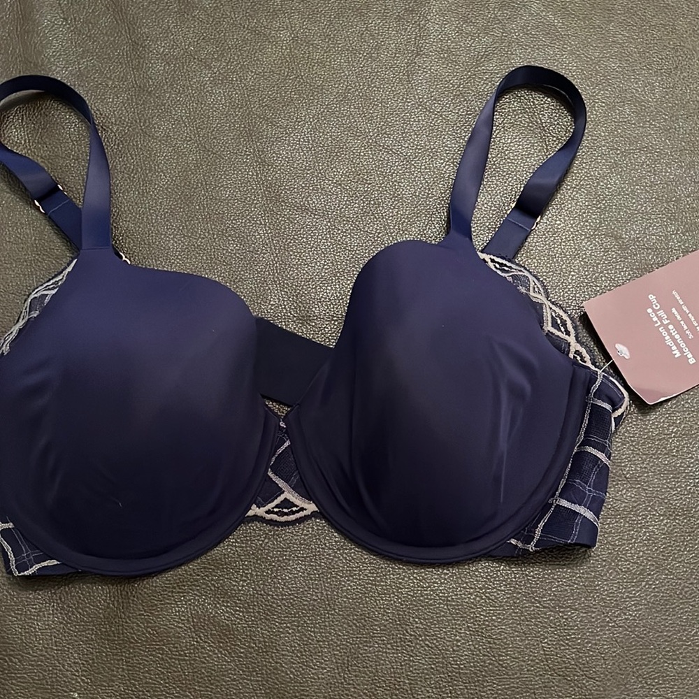 New TRUE Madison lace balconette full cup bra 36DD